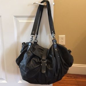 All Saints black real leather bag!